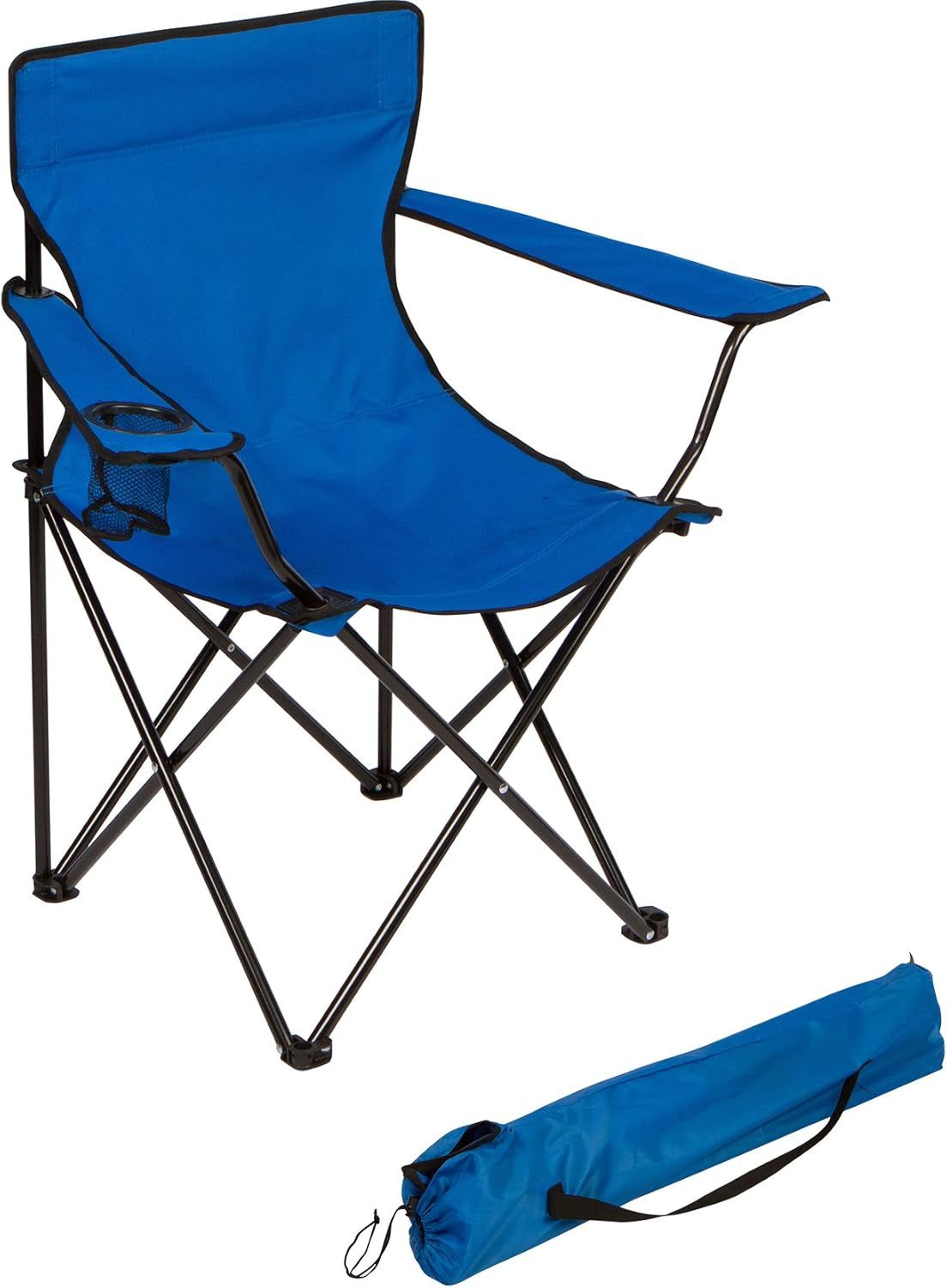 Folding Outdoor Beach Camp Chair, Blue
