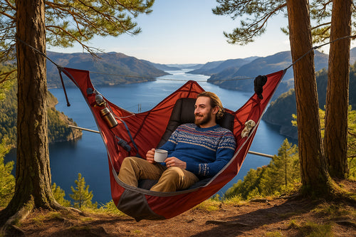 Flat Sleep Hammock Tent With Bug Net And Suspension Kit Outdoor Camp Super Long Camping Portable Hammock