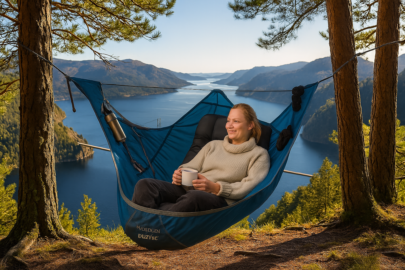 Flat Sleep Hammock Tent With Bug Net And Suspension Kit Outdoor Camp Super Long Camping Portable Hammock